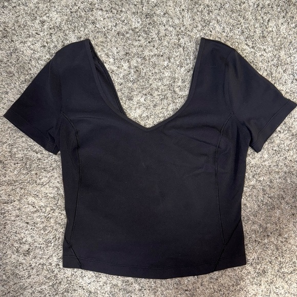 Lululemon Align T-Shirt Black Size 6 - Picture 3 of 5
